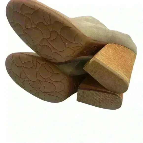 KORK-EASE Challis Women’s Mustang Gray Suede Chunky Heel Mules 10 M/ 42 - Picture 10 of 12